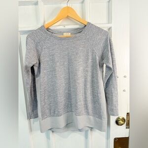 J.Crew Heathered Blue Long Sleeve Top